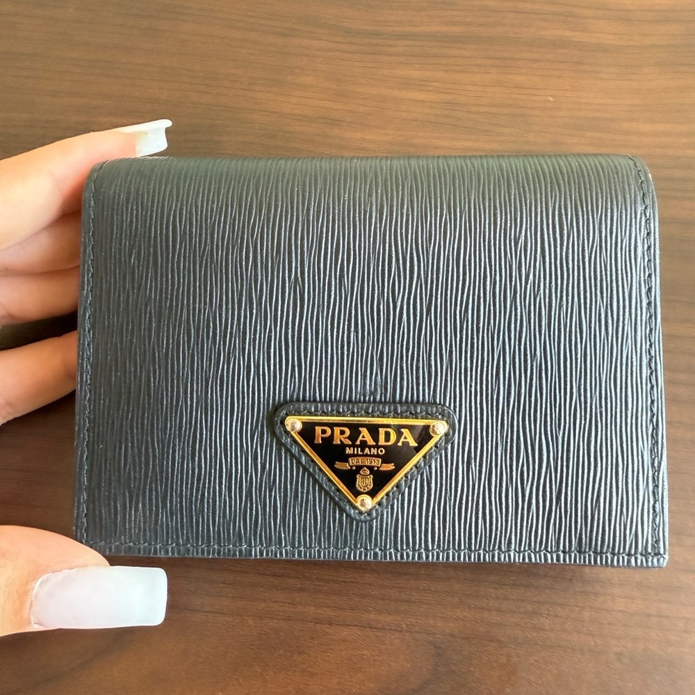 PRADA black small leather women wallet buy Milano - Picture 14 of 14